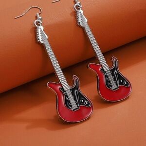 Musician Earrings Select black and red or black and white guitar 🎸 or Violin